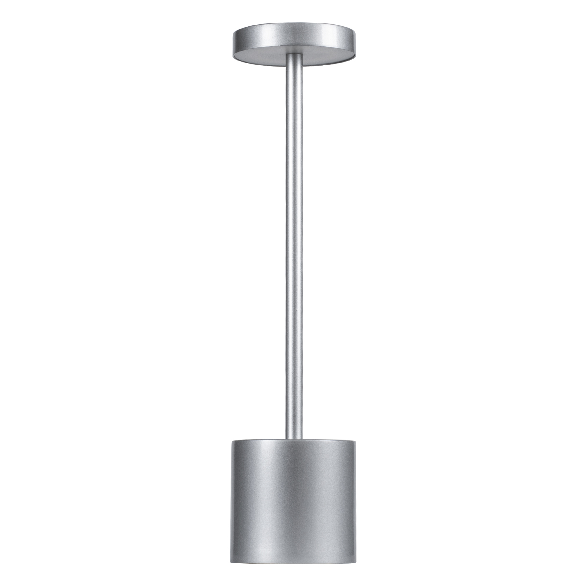 GloboStar® JOJO 76521 Επαναφορτιζόμενο Επιτραπέζιο Φωτιστικό Πορτατίφ LED 1.5W 105lm 120° DC 5V IP44 CCT Ultra Θερμό 1500K - Φυσικό Λευκό 4500K - Ψυχρό Λευκό 6000K Dimmable Ασημί Αλουμίνιο - Μ8 x Π8 x Υ34cm - 2 Χρόνια Εγγύηση - Image 3