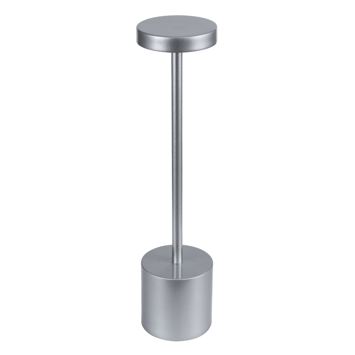 GloboStar® JOJO 76521 Επαναφορτιζόμενο Επιτραπέζιο Φωτιστικό Πορτατίφ LED 1.5W 105lm 120° DC 5V IP44 CCT Ultra Θερμό 1500K - Φυσικό Λευκό 4500K - Ψυχρό Λευκό 6000K Dimmable Ασημί Αλουμίνιο - Μ8 x Π8 x Υ34cm - 2 Χρόνια Εγγύηση - Image 5
