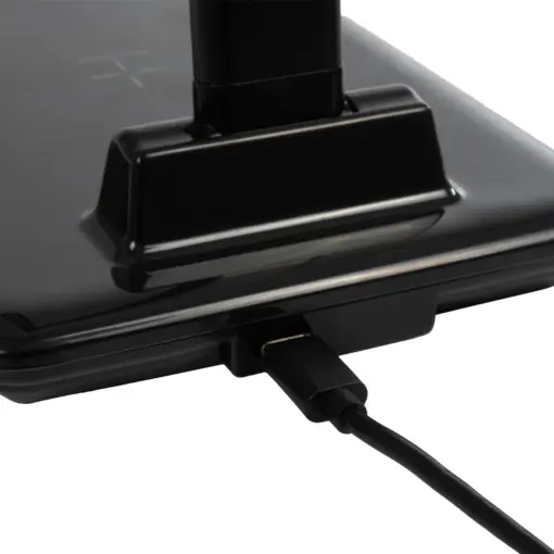 GLOBOSTAR® ONO 76533 Μοντέρνο Επιτραπέζιο Φωτιστικό Γραφείου με Ασύρματη Φόρτιση 10W 2A LED 3.5W 350lm 90° DC 5V με USB-C IP20 Ρυθμιζόμενο Λευκό CCT με Αφή 2700K/4500K/6000K Dimmable - Sanan SMD Chip - Μαύρο - Μ18 x Π12 x Υ36cm - 2 Χρόνια Εγγύηση - Image 12