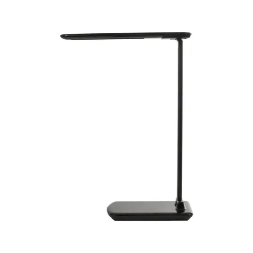 GLOBOSTAR® ONO 76533 Μοντέρνο Επιτραπέζιο Φωτιστικό Γραφείου με Ασύρματη Φόρτιση 10W 2A LED 3.5W 350lm 90° DC 5V με USB-C IP20 Ρυθμιζόμενο Λευκό CCT με Αφή 2700K/4500K/6000K Dimmable - Sanan SMD Chip - Μαύρο - Μ18 x Π12 x Υ36cm - 2 Χρόνια Εγγύηση - Image 3