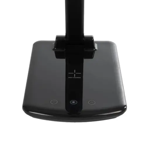 GLOBOSTAR® ONO 76533 Μοντέρνο Επιτραπέζιο Φωτιστικό Γραφείου με Ασύρματη Φόρτιση 10W 2A LED 3.5W 350lm 90° DC 5V με USB-C IP20 Ρυθμιζόμενο Λευκό CCT με Αφή 2700K/4500K/6000K Dimmable - Sanan SMD Chip - Μαύρο - Μ18 x Π12 x Υ36cm - 2 Χρόνια Εγγύηση - Image 8