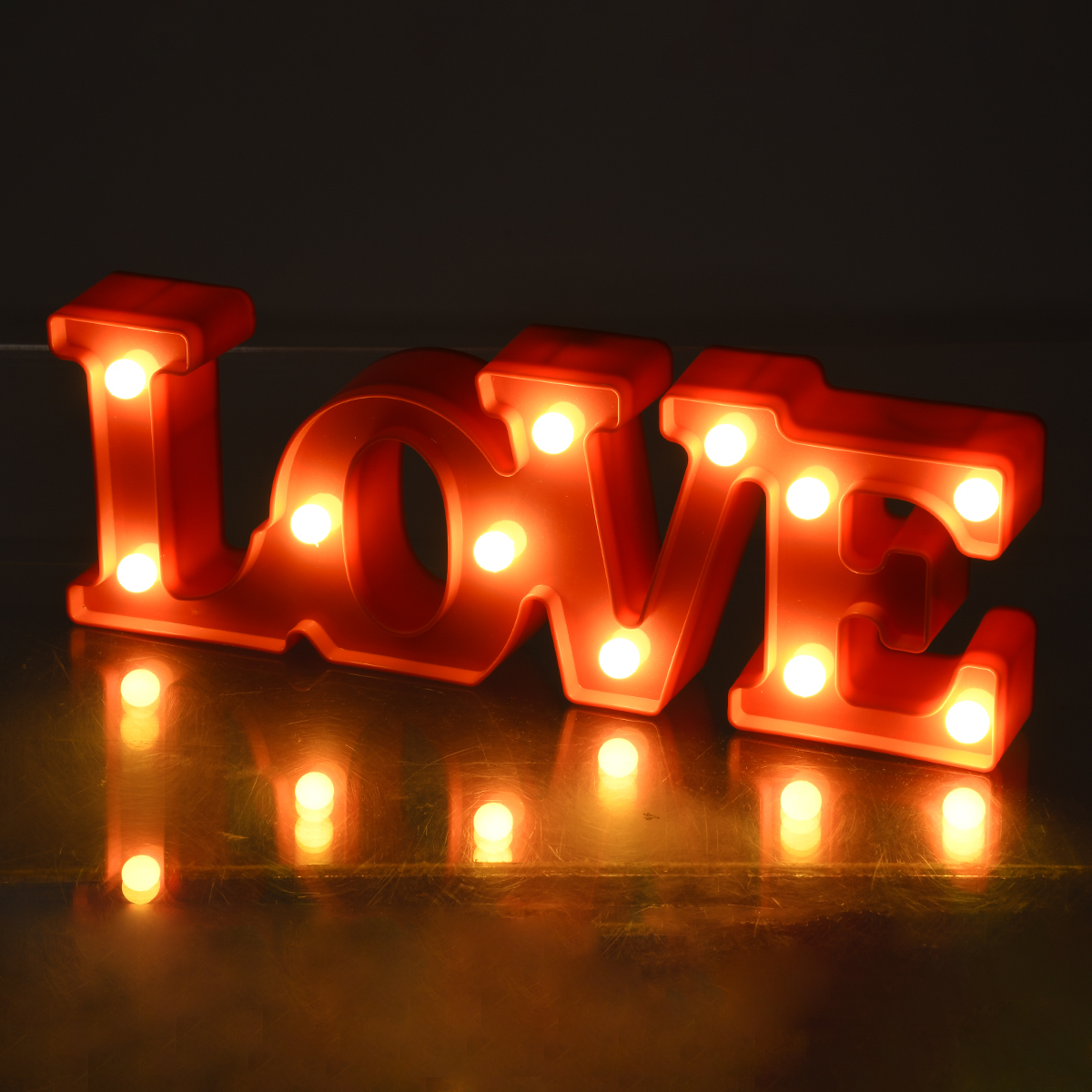 GLOBOSTAR® LOVE BOMBING 76548 Μοντέρνο Επιτραπέζιο Φωτιστικό Πορτατίφ LED 2W 120lm 180° DC 3V με Μπαταρίες 2xAAA IP20 Θερμό Λευκό 2700K - Κόκκινο - Μ30 x Π10.7 x Υ4cm - 2 Χρόνια Εγγύηση - Image 10