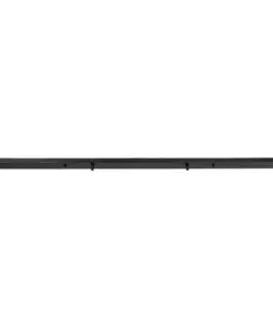 GLOBOSTAR® WALLBASE 77525 Γραμμική Μεταλλική Ροζέτα για Κρέμαση 4 Φωτιστικών - Μαύρο - Μ120 x Π5 x Υ2cm