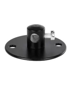 GLOBOSTAR® CABLEBASE 77560 Μεταλλικό Στήριγμα Καλωδίου για Φωτιστικά - Μαύρο - Μ4.5 x Π4.5 x Υ2cm