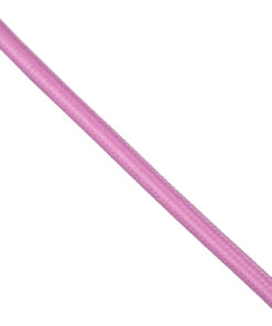 GloboStar® 77604 Στρογγυλό Υφασμάτινο Καλώδιο 1m 2 x 0.75mm² Ροζ