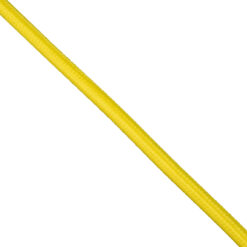 GloboStar® 77606 Στρογγυλό Υφασμάτινο Καλώδιο 1m 2 x 0.75mm² Κίτρινο