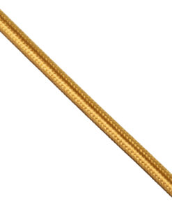 GLOBOSTAR® DECOCABLE 77608 Υφασμάτινο Καλώδιο 2 x 0.75mm² IP20 - Χρυσό - Μ100 x Π0.6 x Υ0.6cm