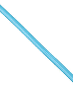GloboStar® 77609 Στρογγυλό Υφασμάτινο Καλώδιο 1m 2 x 0.75mm² Γαλάζιο