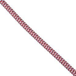 GloboStar® 77614 Στρογγυλό Υφασμάτινο Καλώδιο 1m 2 x 0.75mm² Dublo Άσπρο Κόκκινο