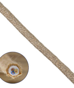 GLOBOSTAR® DECOCABLE 77641 Τριχιά Καλώδιο 3 x 0.75mm² IP20 - Μπεζ - Μ100 x Π0.8 x Υ0.8cm