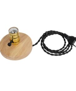 GLOBOSTAR® NOX 77702 Μοντέρνο Επιτραπέζιο Φωτιστικό Πορτατίφ με Ντουί 1 x E27 AC 220-240V IP20 – Μπεζ & Χρυσό – Μ12 x Π12 x Υ9cm