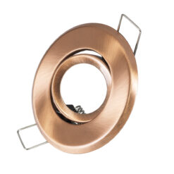 GLOBOSTAR® ORO 77805 Χωνευτή Κινούμενη Βάση για Σποτ MR11 με Ντουί GU10/GU5.3 IP20 - Χάλκινο - Μ7 x Π7 x Υ2.1cm / Q5.5cm
