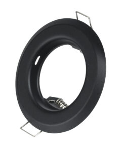 GLOBOSTAR® ORO 77808 Χωνευτή Βάση για Σποτ MR16 με Ντουί GU10/GU5.3 IP20 - Μαύρο Ματ - Μ8.3 x Π8.3 x Υ3.1cm / Q6cm