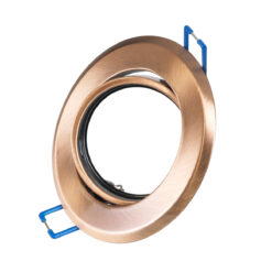 GLOBOSTAR® ORO 77819 Χωνευτή Κινούμενη Βάση για Σποτ MR16 με Ντουί GU10/GU5.3 IP20 - Χάλκινο - Μ9.2 x Π9.2 x Υ2.8cm / Q7.6cm