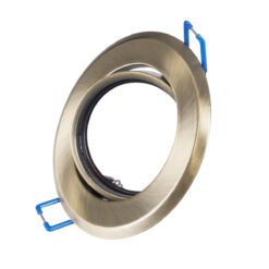 GLOBOSTAR® ORO 77820 Χωνευτή Κινούμενη Βάση για Σποτ MR16 με Ντουί GU10/GU5.3 IP20 - Μπρούτζινο - Μ9.2 x Π9.2 x Υ2.8cm / Q7.6cm