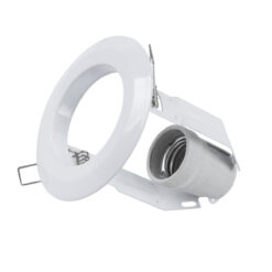 GLOBOSTAR® ACIDA 77844 Χωνευτή Βάση για Σποτ R63 με Ντουί E27 IP20 - Λευκό - Μ11 x Π11 x Υ11cm / Q9cm