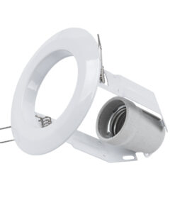 GLOBOSTAR® ACIDA 77844 Χωνευτή Βάση για Σποτ R63 με Ντουί E27 IP20 - Λευκό - Μ11 x Π11 x Υ11cm / Q9cm