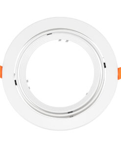 GLOBOSTAR® VITA 77850 Χωνευτή Κινούμενη Βάση για Σποτ AR111 για Ντουί GU10/GU5.3 IP20 - Λευκό - Μ17 x Π17 x Υ4.5cm / Q16cm