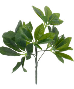 GloboStar® SCHEFFLERA 78222 Τεχνητό Φυτό Σεφλέρα - Μπουκέτο Διακοσμητικών Φυτών - Κλαδιών με Φύλλωμα Πράσινο Υ30cm
