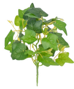 GloboStar® CANARIAN IVY 78232 Τεχνητό Φυτό Κισσός Καναρίων - Μπουκέτο Διακοσμητικών Φυτών - Κλαδιών με Φύλλωμα Πράσινο Υ25cm