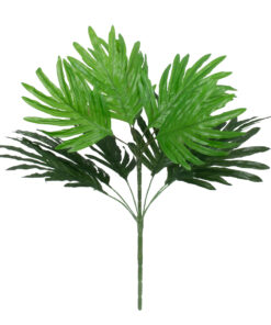 GloboStar® SMALL PALM 78263 Τεχνητό Φυτό Φοίνικας Μικρός - Μπουκέτο Διακοσμητικών Φυτών - Κλαδιών με Φύλλωμα Πράσινο Υ50cm