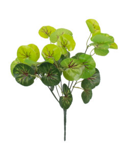 GloboStar® CENTELLA 78267 Τεχνητό Φυτό Σεντέλα - Μπουκέτο Διακοσμητικών Φυτών - Κλαδιών με Φύλλωμα Πράσινο Υ33cm
