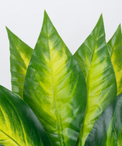 Alternative view of GloboStar® PEACE LILY 78277 Τεχνητό Φυτό Σπαθίφυλλο - Μπουκέτο Διακοσμητικών Φυτών - Κλαδιών με Φύλλωμα Πράσινο - Κίτρινο Υ33cm