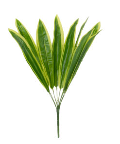 GloboStar® CORN PLANT 78285 Τεχνητό Φυτό Δράκαινα Αρωματική - Μπουκέτο Διακοσμητικών Φυτών - Κλαδιών με Φύλλωμα Πράσινο - Κίτρινο Υ48cm