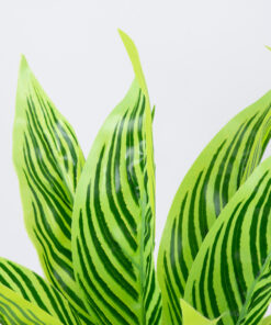 Alternative view of GloboStar® PEACOCK PLANT L.GREEN 78287 Τεχνητό Φυτό Καλαθέα Α.Πρ. - Μπουκέτο Διακοσμητικών Φυτών - Κλαδιών με Φύλλωμα Πράσινο Υ30cm