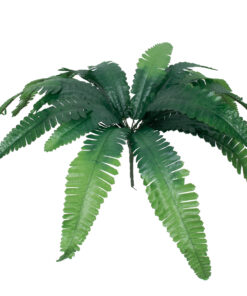GloboStar® BOSTON FERN BIG 78292 Τεχνητό Φυτό Φτέρη Βοστώνης Μεγάλη - Μπουκέτο Διακοσμητικών Φυτών - Κλαδιών με Φύλλωμα Πράσινο Υ52cm