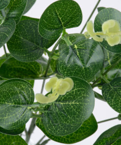 Alternative view of GloboStar® EUCALYPTUS 78295 Τεχνητό Φυτό Ευκάλυπτος - Μπουκέτο Διακοσμητικών Φυτών - Κλαδιών με Φύλλωμα Πράσινο - Λευκό Υ45cm