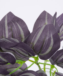 Alternative view of GloboStar® PURPLE JOY 78298 Τεχνητό Φυτό Ζεμπρίνα - Μπουκέτο Διακοσμητικών Φυτών - Κλαδιών με Φύλλωμα Μωβ Υ28cm