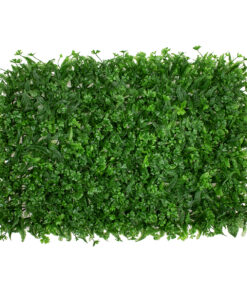 GLOBOSTAR® CLOVER 78411 Τεχνητό Πάνελ Φυλλωσιάς / Κάθετος Κήπος Τριφύλλι & Νάνος Φτέρη - Πράσινο - Μ60 x Π8 x Υ40cm