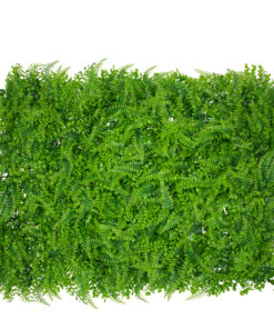 GloboStar® 78419 Artificial – Συνθετικό Τεχνητό Διακοσμητικό Πάνελ Φυλλωσιάς – Κάθετος Κήπος Καυκάσιο Πυξάρι – Φτέρη – Λυσιμαχία Πράσινο Μ60 x Υ40 x Π9cm