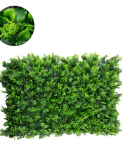 GloboStar® 78426 Artificial - Συνθετικό Τεχνητό Διακοσμητικό Πάνελ Φυλλωσιάς - Κάθετος Κήπος Λέιλαντ - Πράσινο Μ60 x Υ40 x Π9cm