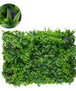 GLOBOSTAR® PEPPEROMIA 78434 Τεχνητό Πάνελ Φυλλωσιάς / Κάθετος Κήπος Πεπερόμια & Ζεβρίνα - Πράσινο - Μ60 x Π9 x Υ40cm