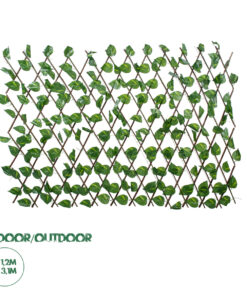 GloboStar® Artificial Garden GOLDEN POTHOS 78496 Πτυσσόμενη Πέργκολα Τεχνητής Φυλλωσιάς - Κάθετος Κήπος Σύνθεση Πόθος Μ110 x Π10 x Υ120cm (min) Μ310 x Π10 x Υ45cm (max)