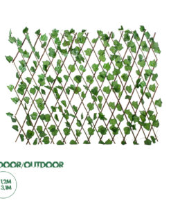 GloboStar® Artificial Garden VINE LEAVES 78499 Πτυσσόμενη Πέργκολα Τεχνητής Φυλλωσιάς - Κάθετος Κήπος Σύνθεση Αμπελόφυλλο Μ110 x Π10 x Υ120cm (min) Μ310 x Π10 x Υ45cm (max)