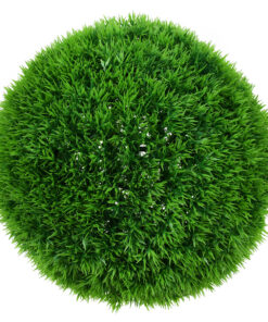GloboStar® 78509 Artificial – Συνθετικό Τεχνητό Διακοσμητικό Φυτό Θάμνος Γρασίδι Πράσινο Φ28cm