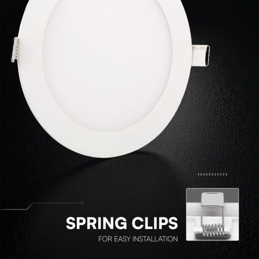 18W CCT Στρογγυλό Φ220 Χωνευτό LED Panel 2640lm – V-TAC Cree Chip 6yrs Wty 78646VT