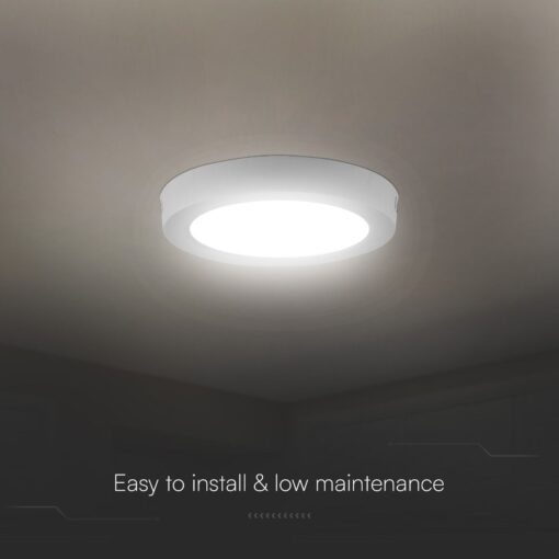 12W CCT Στρογγυλό Φ170 Επιφανειακό LED Panel 1320lm V-TAC Cree Chip 6yrs Wty 78736VT
