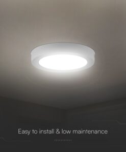 18W CCT Στρογγυλό Φ220 Επιφανειακό LED Panel 1980lm V-TAC Cree Chip 6yrs Wty – 78766VT