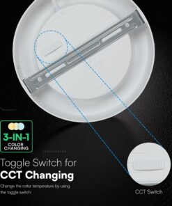 18W CCT Στρογγυλό Φ220 Επιφανειακό LED Panel 1980lm V-TAC Cree Chip 6yrs Wty – 78766VT