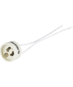 GloboStar® LAMPHOLDER 78951 Ντουί GU10 Πορσελάνης με 15cm Καλώδιο – IP20 – Φ2.7 x Μ15cm – 5 Χρόνια Εγγύηση