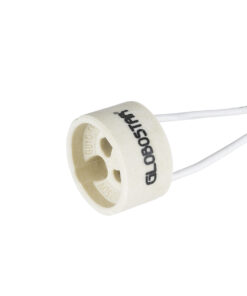 GloboStar® LAMPHOLDER 78951 Ντουί GU10 Πορσελάνης με 15cm Καλώδιο – IP20 – Φ2.7 x Μ15cm – 5 Χρόνια Εγγύηση