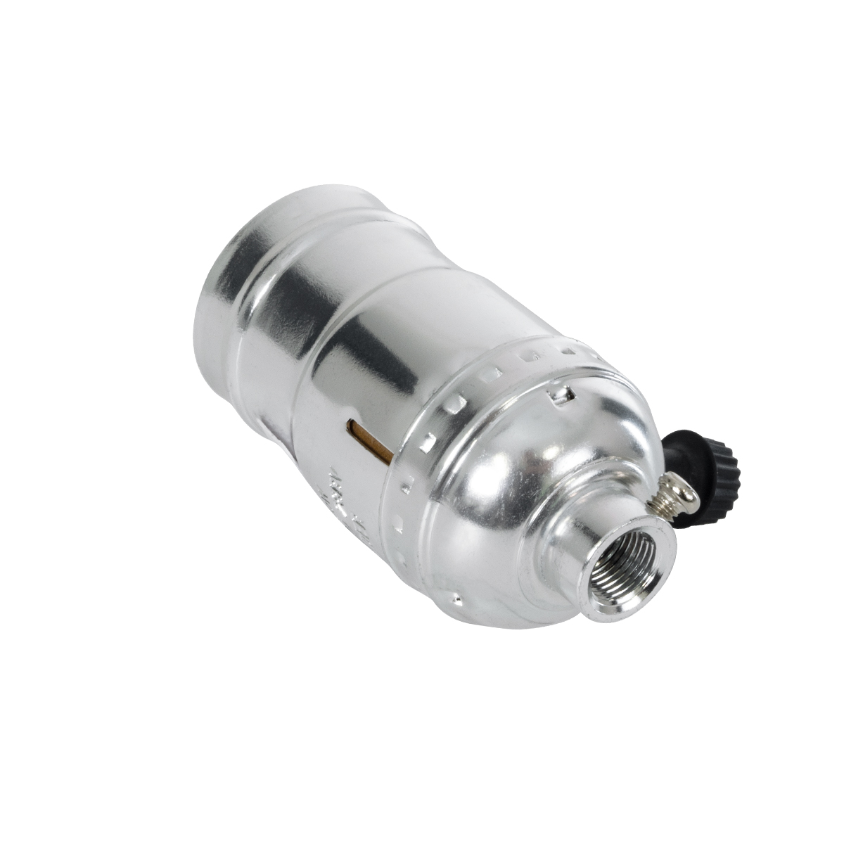 GloboStar® 78965 Ντουί Vintage Industrial Retro E27 με Διακόπτη ON/OFF - Ασημί - Μ5.5 x Π3.6 x Υ7cm - Image 3