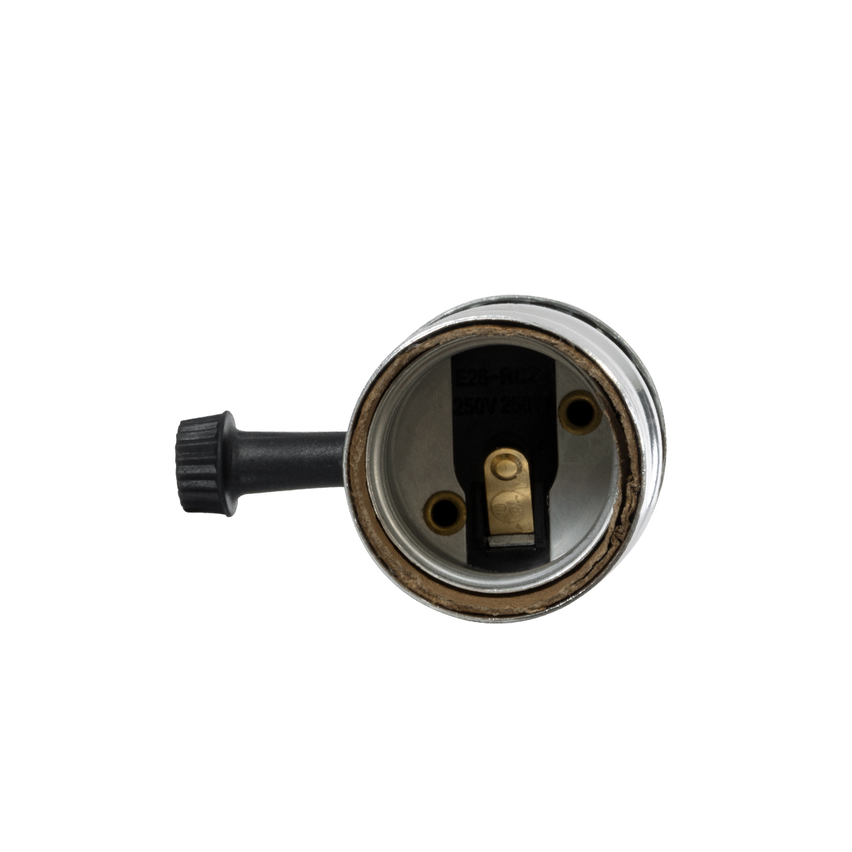 GloboStar® 78965 Ντουί Vintage Industrial Retro E27 με Διακόπτη ON/OFF - Ασημί - Μ5.5 x Π3.6 x Υ7cm - Image 5