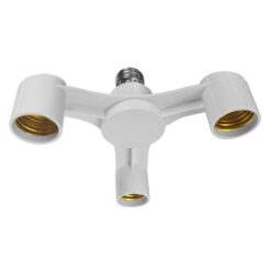 GLOBOSTAR® ADAPTOR 78976 Αντάπτορας/Μετατροπέας από Ντουί E27 σε 3 x E27 IP20 - Μ18 x Π18 x Υ10cm