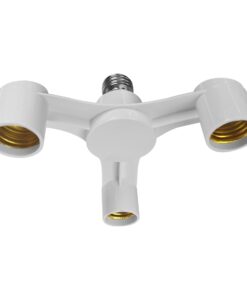 GLOBOSTAR® ADAPTOR 78976 Αντάπτορας/Μετατροπέας από Ντουί E27 σε 3 x E27 IP20 - Μ18 x Π18 x Υ10cm