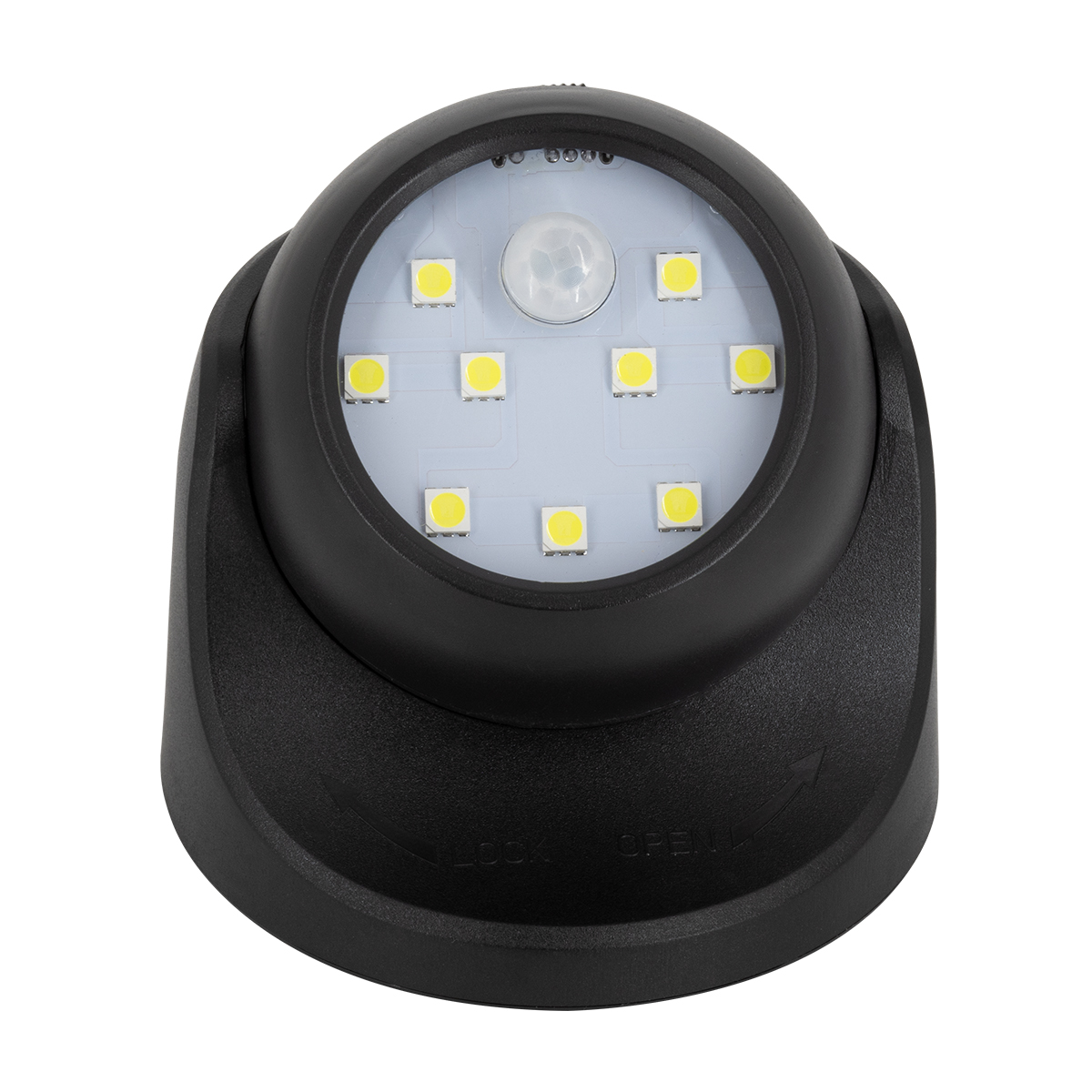 GloboStar® 79001 Μαύρο Φωτιστικό Μπαταρίας σε Σχήμα Κάμερας LED SMD 3W 300lm με Αισθητήρα Ημέρας-Νύχτας και PIR Αισθητήρα Κίνησης Ψυχρό Λευκό 6000K - Image 4